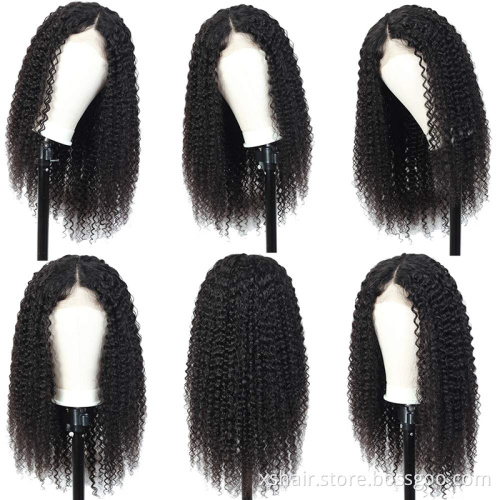 Genuine Front Hd Closure Kinky Straight Jerry Curl Indian 40 Inch 100% Human Hair Lace Wig Short Human Hair Lace Front Wig